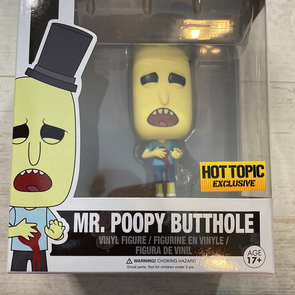 Funko Pop Mr Poopy Butthole #206 Rick and Morty Exclusive Figure - Picture 3 of 9